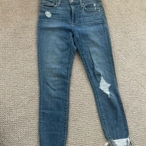 Joe's Jeans Women’s Distressed Dark Blue Skinny Jeans